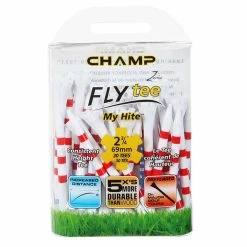 Champ Zarma My Hite White/Red Striped 2 3/4" Tees 30 Pack