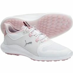 Puma Women's IGNITE FASTEN8 Golf Shoes - White / Pink Lady