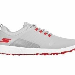 Skechers GO GOLF ELITE 4 Victory Golf Shoes - Gray / Red -Fairway Woods Sales Store skechers go golf elite 4 victory 214022 grey red side