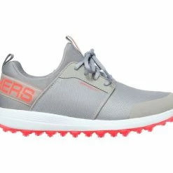 Skechers GO GOLF MAX SPORT Golf Shoes - Gray / Coral -Fairway Woods Sales Store skechers go golf max sport grey coral 123003side