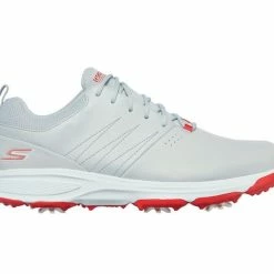 Skechers GO GOLF TORQUE PRO Golf Shoes - Gray / Red -Fairway Woods Sales Store skechers go golf torque pro 214002 grey red side
