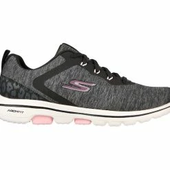 Skechers Women's Go Golf Walk 5 Golf Shoes - Black / Pink 9 Skechers Women's Go Golf Walk 5 Golf Shoes - Black / Pink -Fairway Woods Sales Store skechers go walk 5 black pink 123034side