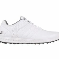 Skechers Pivot Golf Shoes - White / Gray -Fairway Woods Sales Store skechers pivot white grey 54545 side